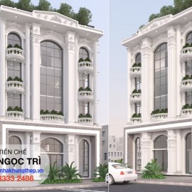 Nhà thép tiền chế - Building Ngọc Trì Long Biên