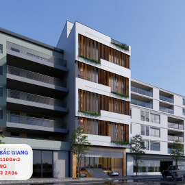 DỰ ÁN NHÀ KHUNG THÉP ĐẸP 5,5 TẦNG TẠI BẮC GIANG