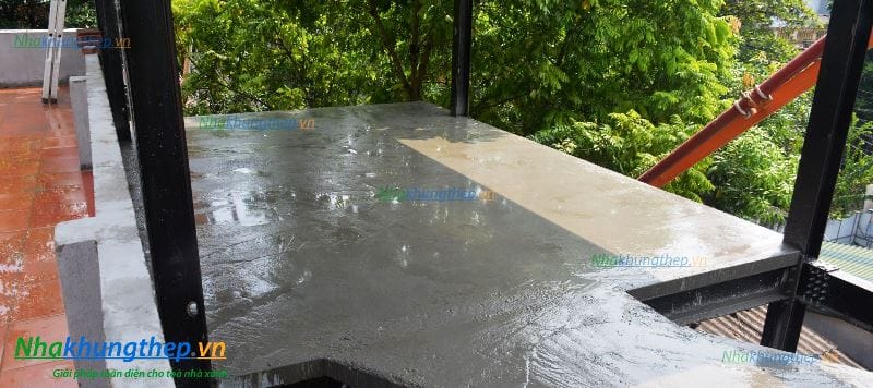 xây tường nhà khung thép