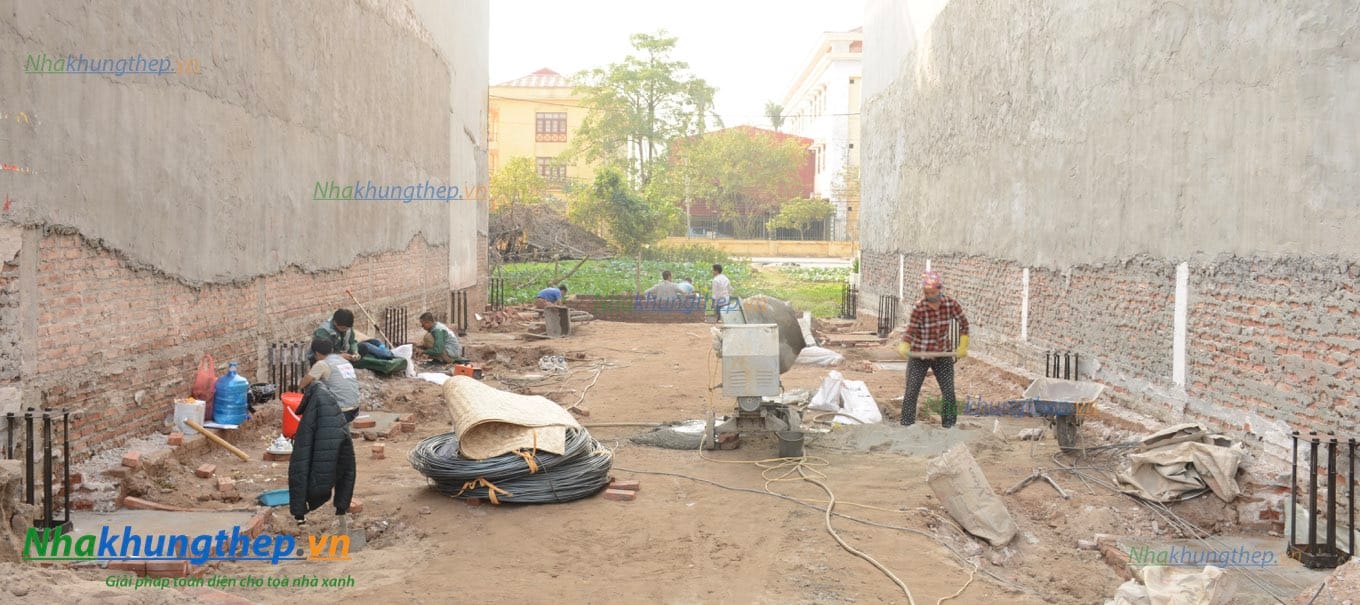 Chôn bulong móng Nhà thép tiền chế 01