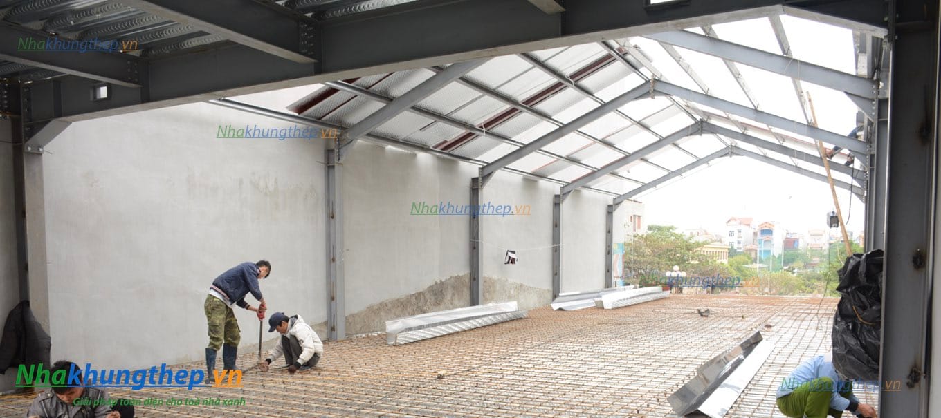 Cải tạo nhà bằng kết cấu thép, nâng tầng nhà phố