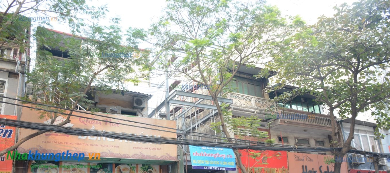 THI CÔNG NHÀ THÉP TIỀN CHẾ LẠC TRUNG