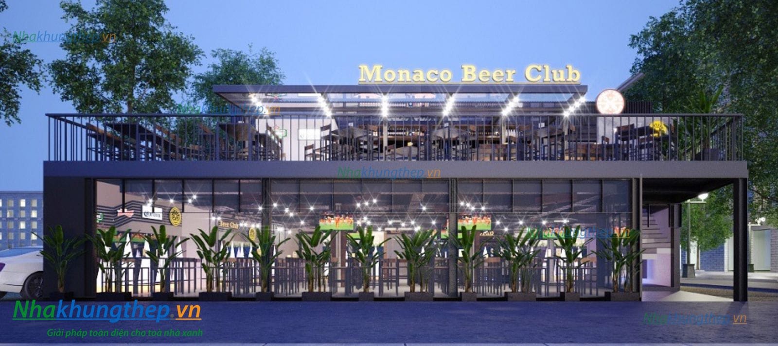 PHỐI CẢNH MỞ RỘNG SÀN CAFE