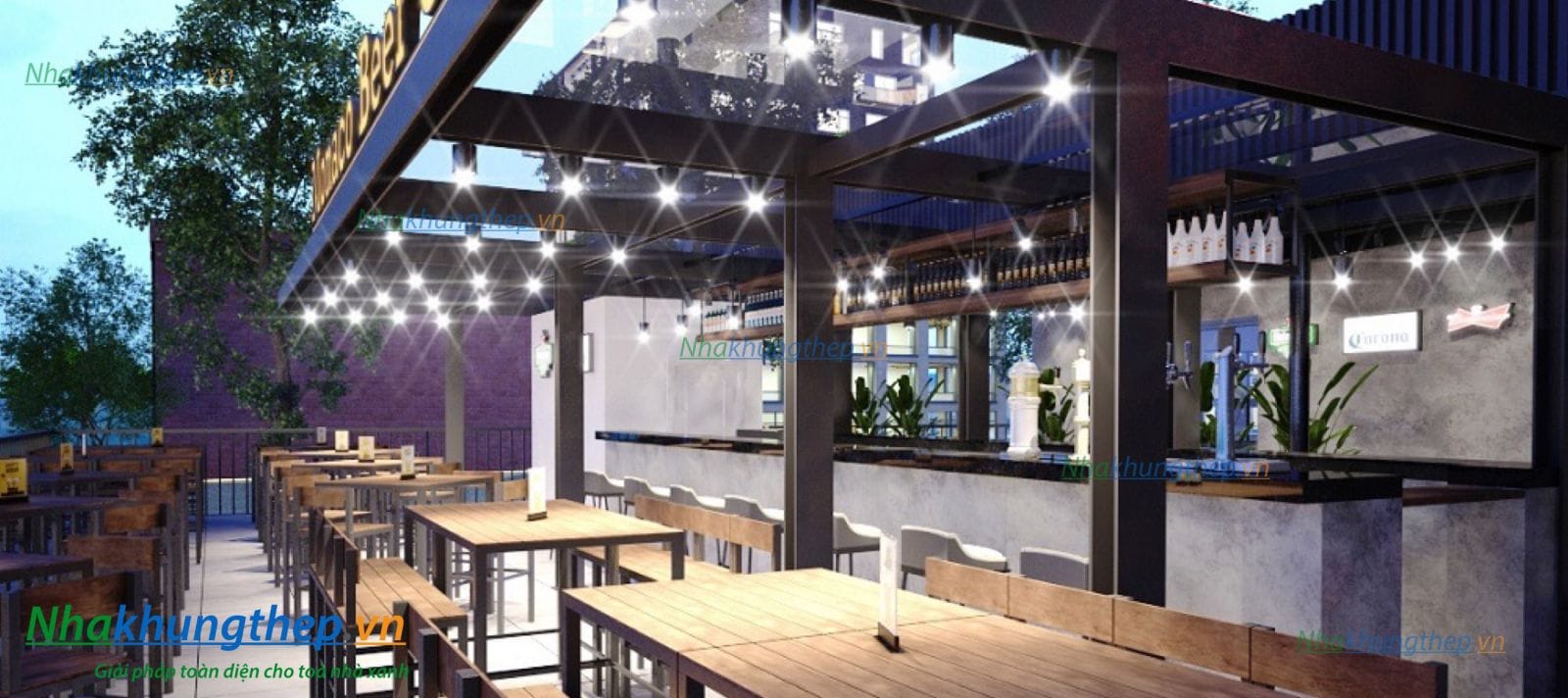 PHỐI CẢNH SÀN CAFE