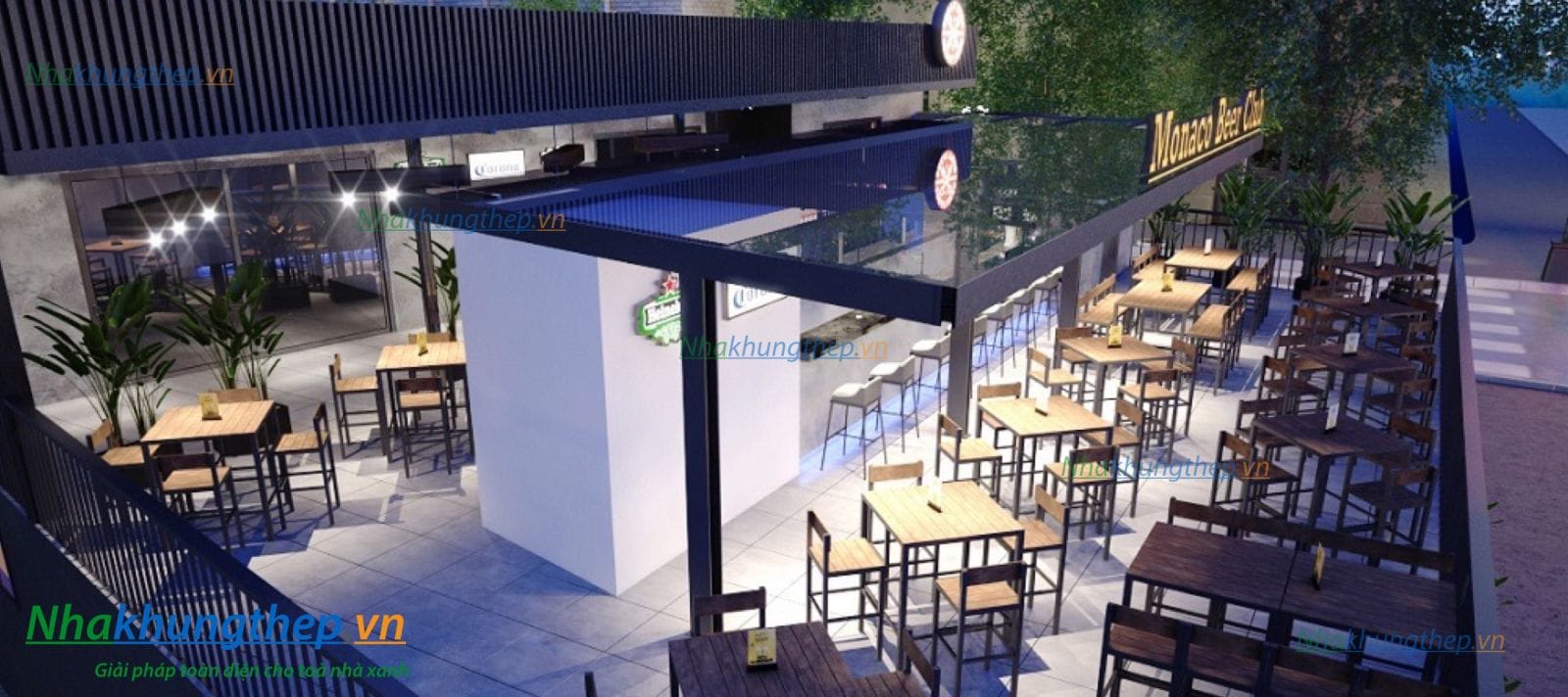 MỞ RỘNG SÀN CAFE 02