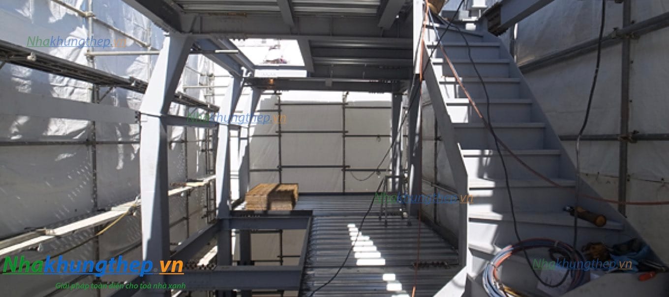 Giải pháp nhà khung thép liên hợp