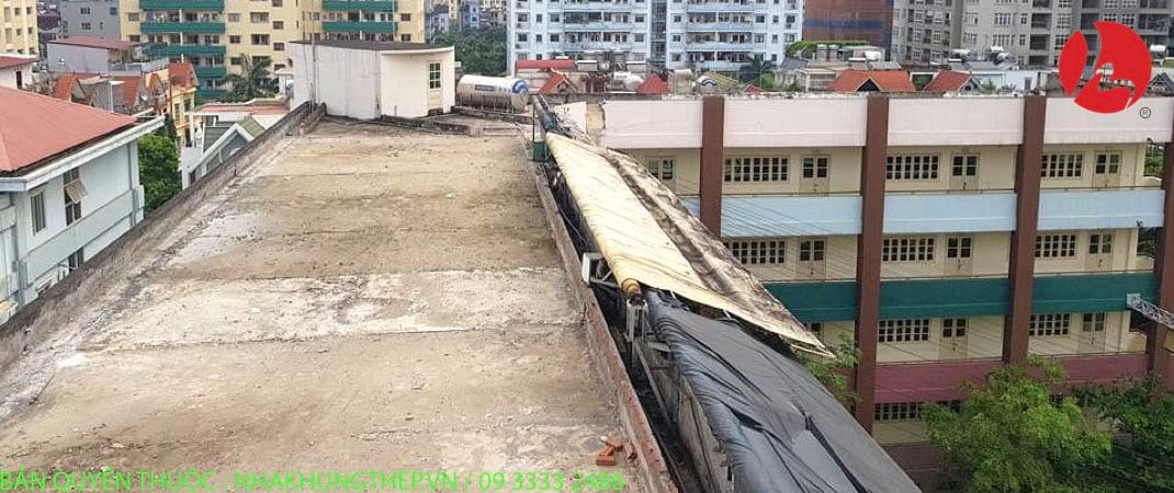 Nhà khung thép kết hợp tấm sàn, vách cemboard 01