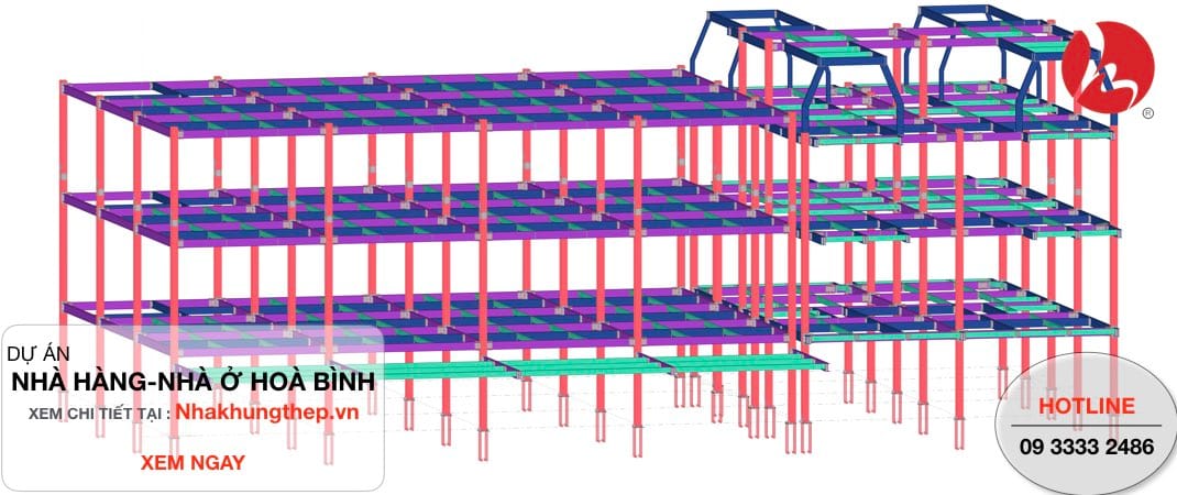 dự án nhà hàng - nhà ở Thái Bình 01