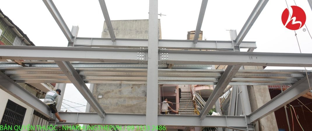 KHUNG THÉP DỰ ÁN 4 TẦNG LẠNG SƠN