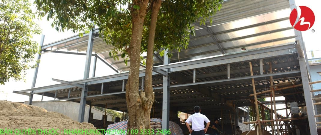 Quá trình lắp đặt kết cấu thép tiền chế - sàn Deck