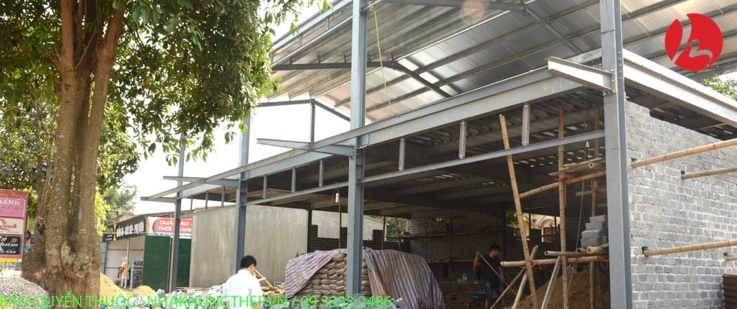 Quá trình lắp đặt kết cấu thép tiền chế - sàn Deck