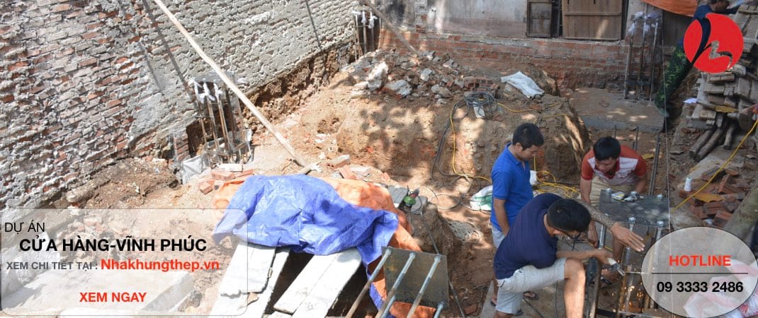 nhà khung thép Vĩnh Phúc