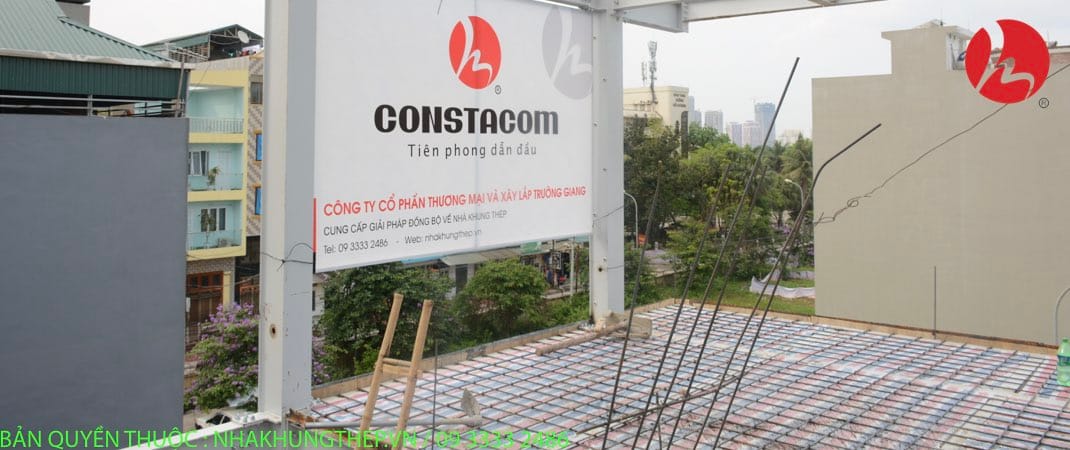 xây tường nhà khung thép