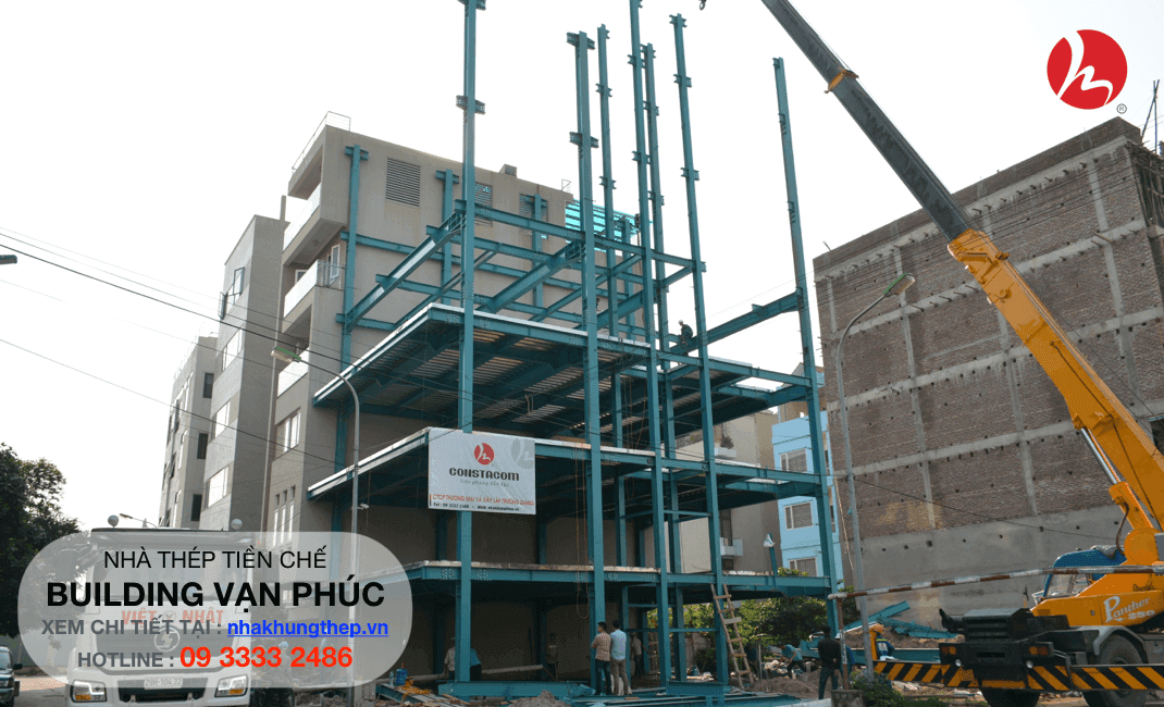 Nhà khung thép cao tầng 03