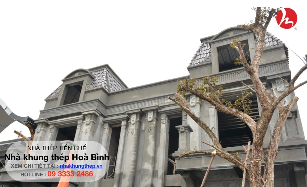 Nhà thép tiền chế tân cổ điển 01