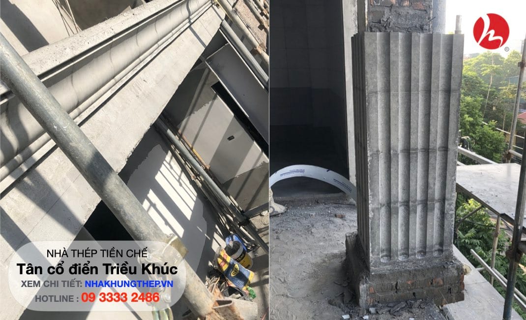 Nhà khung thép tân cổ điển