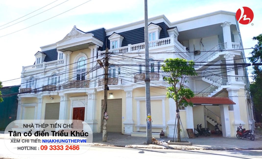 Nhà khung thép tân cổ điển