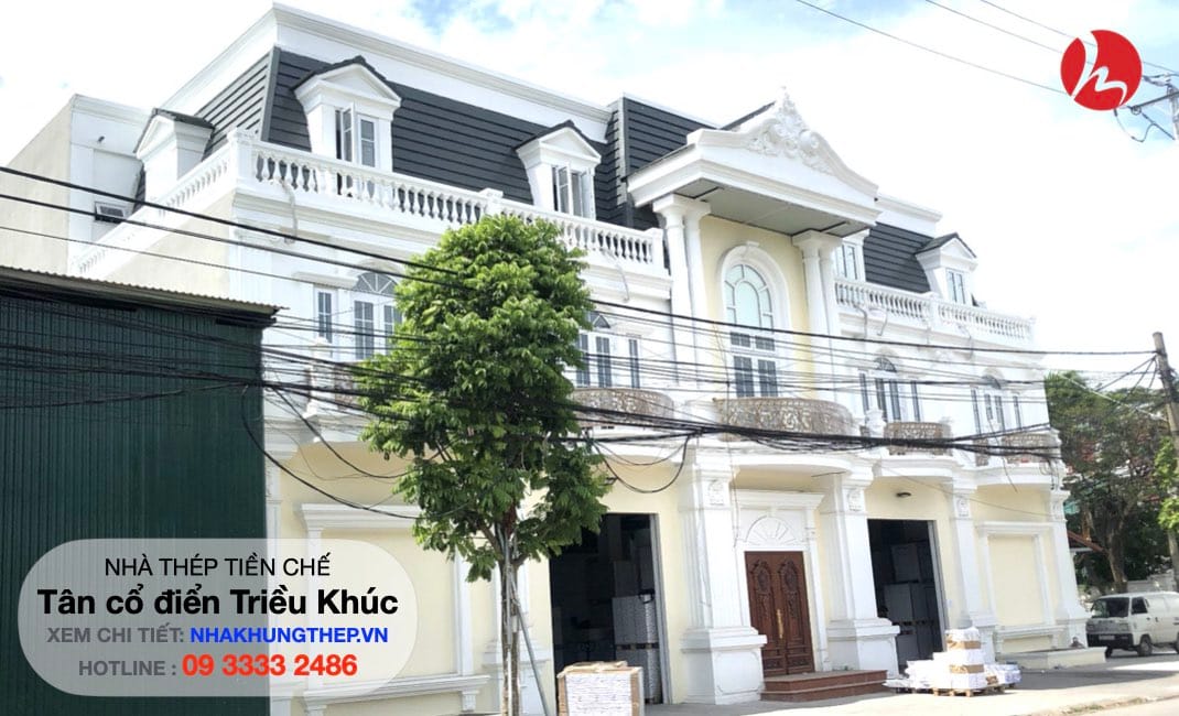 Nhà khung thép tân cổ điển