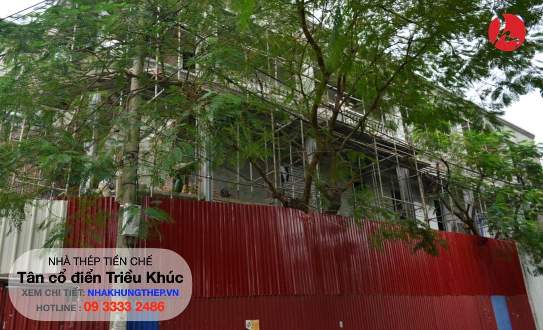 hoàn thiện nhà khung thép