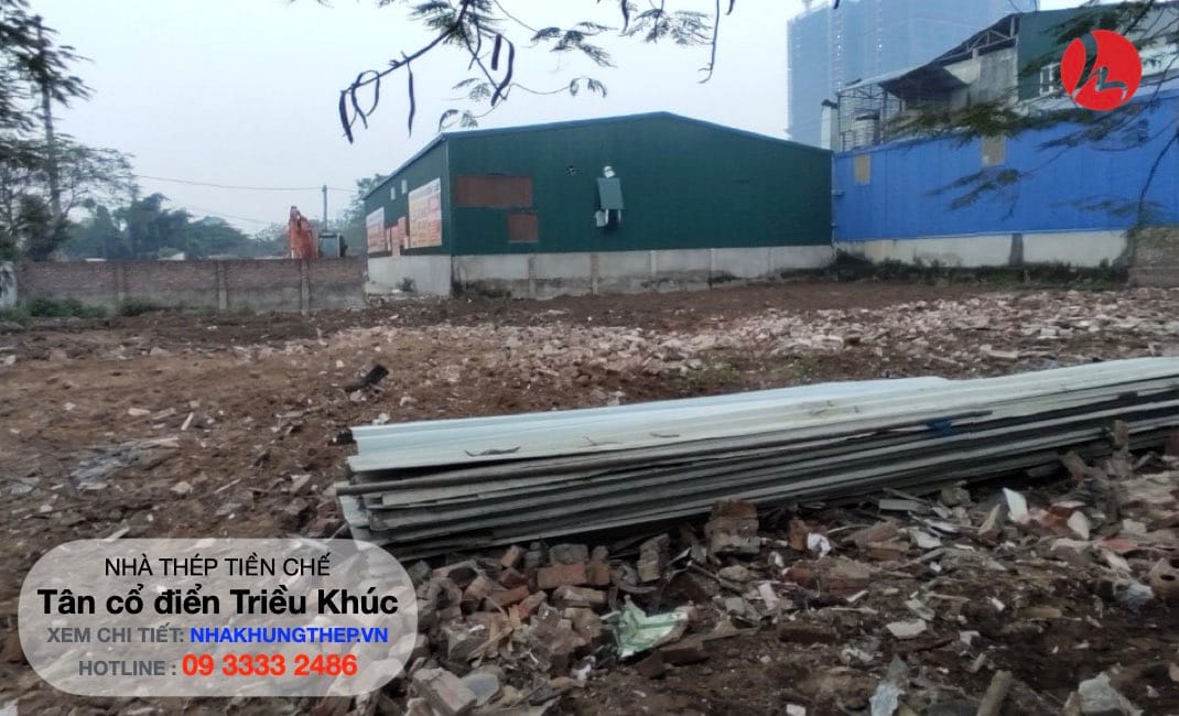 Mặt bằng xây nhà khung thép