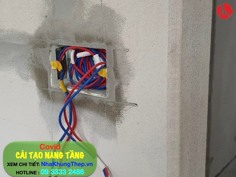 Chạy điện cho tường bê tông khí ALC