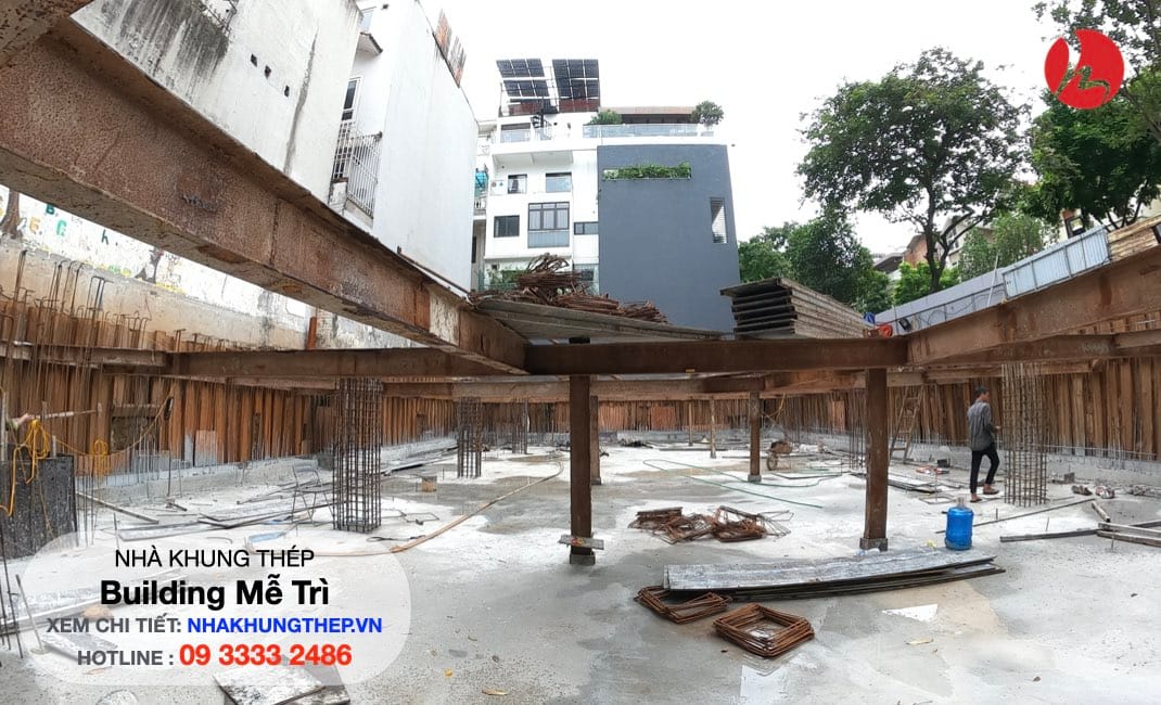 #nhà_khung_thep_tầng_hầm