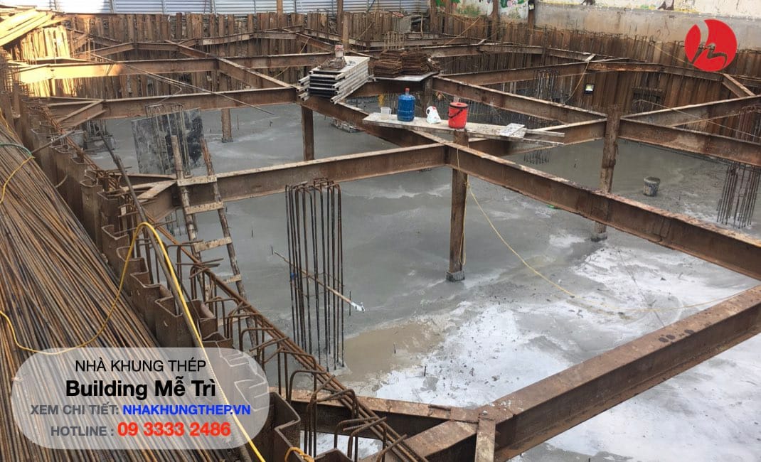 #nhà_khung_thep_tầng_hầm