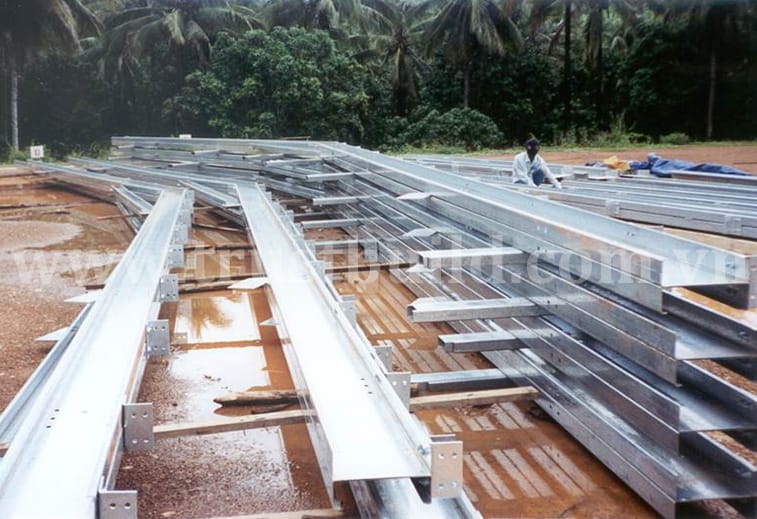 Mạ kẽm nhúng nóng cho nhà khung thép