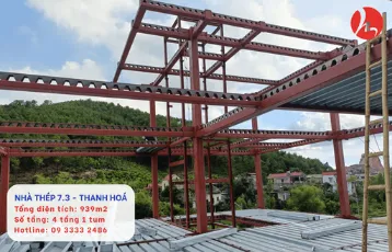 Cấu kiện thép được gia công chính xác, lắp ráp nhanh chóng, tiết kiệm thời gian thi công