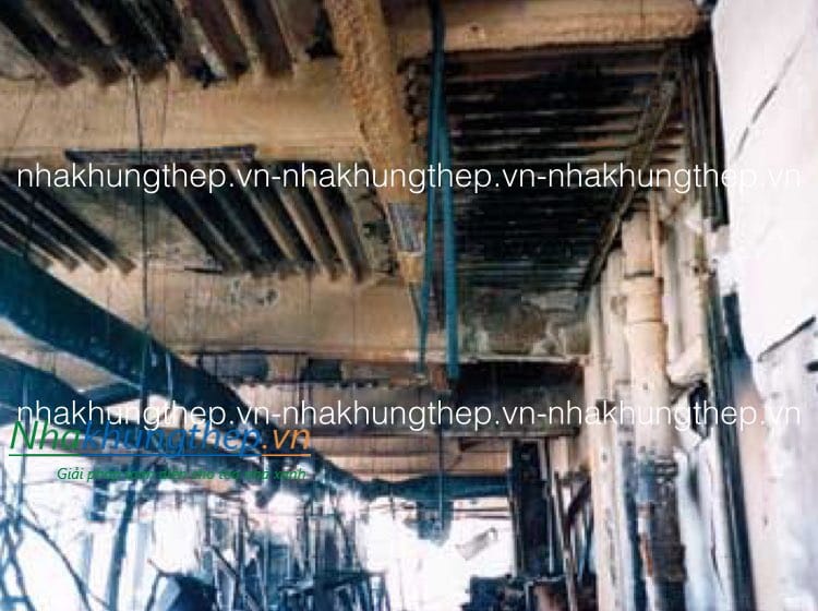 Giải pháp chống cháy cho nhà khung thép