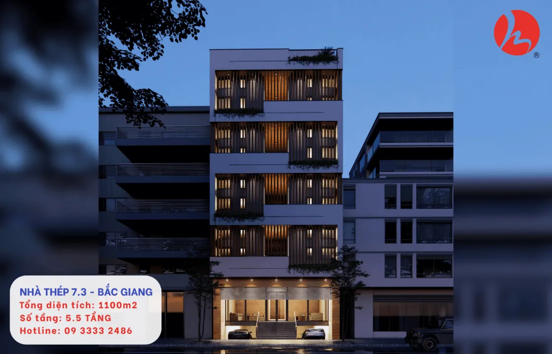 Dự án nhà khung thép đẹp tại Bắc Giang