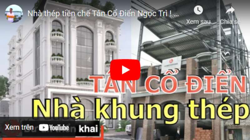 Dự án nhà khung thép sử dụng sàn Deck tại Ngọc Trì