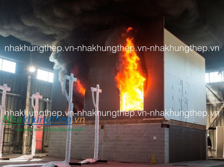 chống cháy cho nhà khung thép Tại sao phải chống cháy cho nhà khung thép?