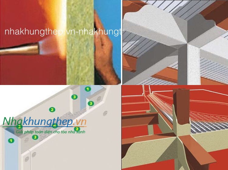 chống cháy cho nhà khung thép Những lợi ích chống cháy cho nhà khung thép