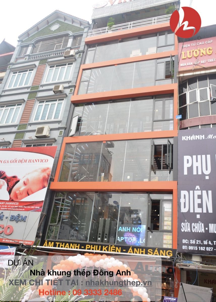 Kết cấu thép Đông Anh sau khi hoàn thiện
