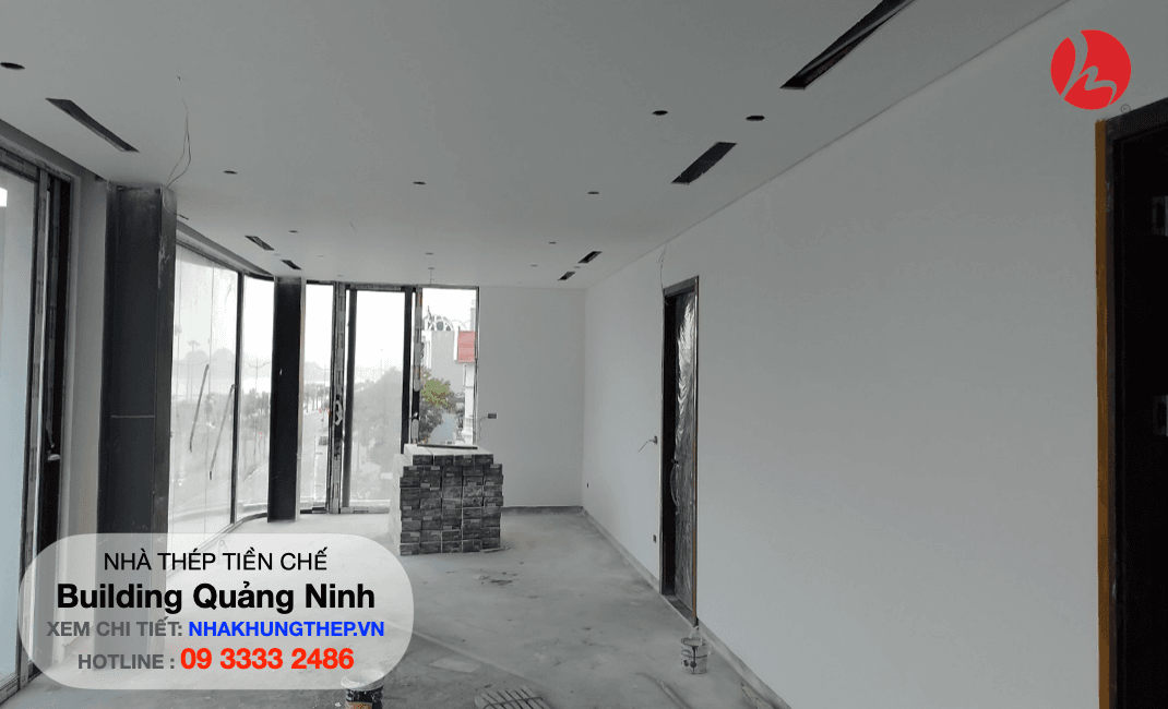 hoàn thiện nhà khung thép