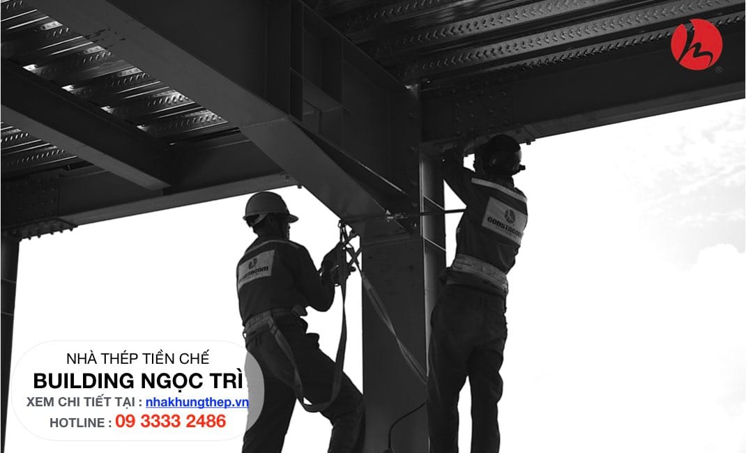 khung nhà thép tiền chế ngọc trì