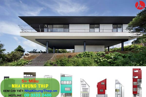 Nhà ở bằng thép tiền chế giá rẻ phong cách hiện đại