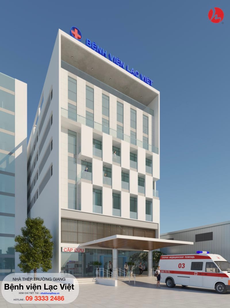 Nhà khung thép làm bệnh viện