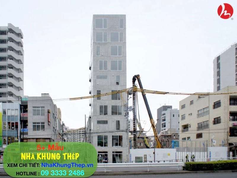 dự án nhà thép tiền chế cao tầng tại Nhật Bản