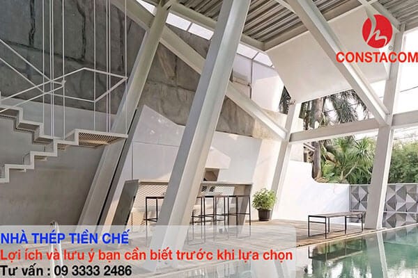 Nhà thép tiền chế giá rẻ nghêng độc đáo