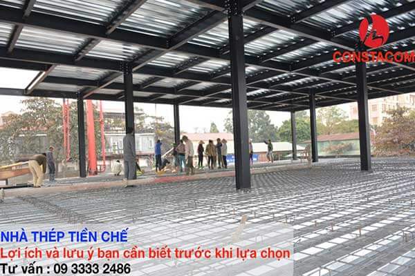 Xây nhà tiền chế giá rẻ giúp kết cấu nhà ở nhẹ hơn