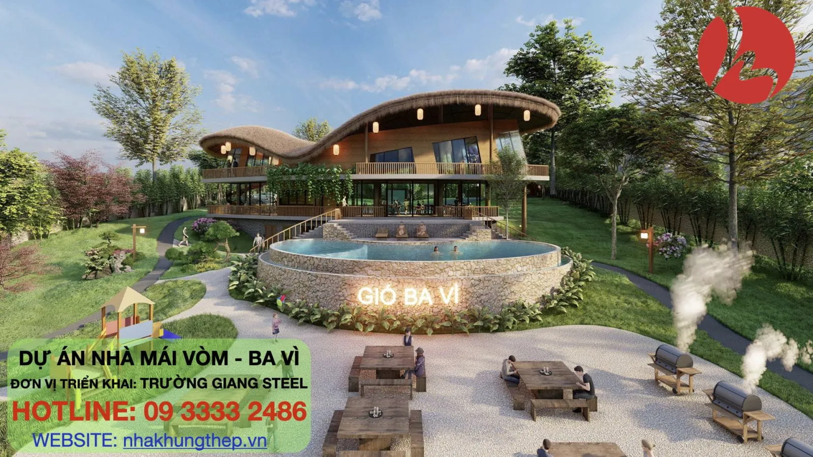 Ảnh phối cảnh 3D của dự án Homstay Đồng Mô