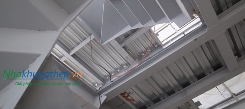 Cấu tạo sàn Deck đồng bộ với nhà khung thép dân dụng