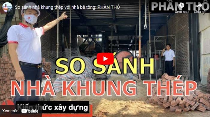 So sánh nhà khung thép và nhà bê tông