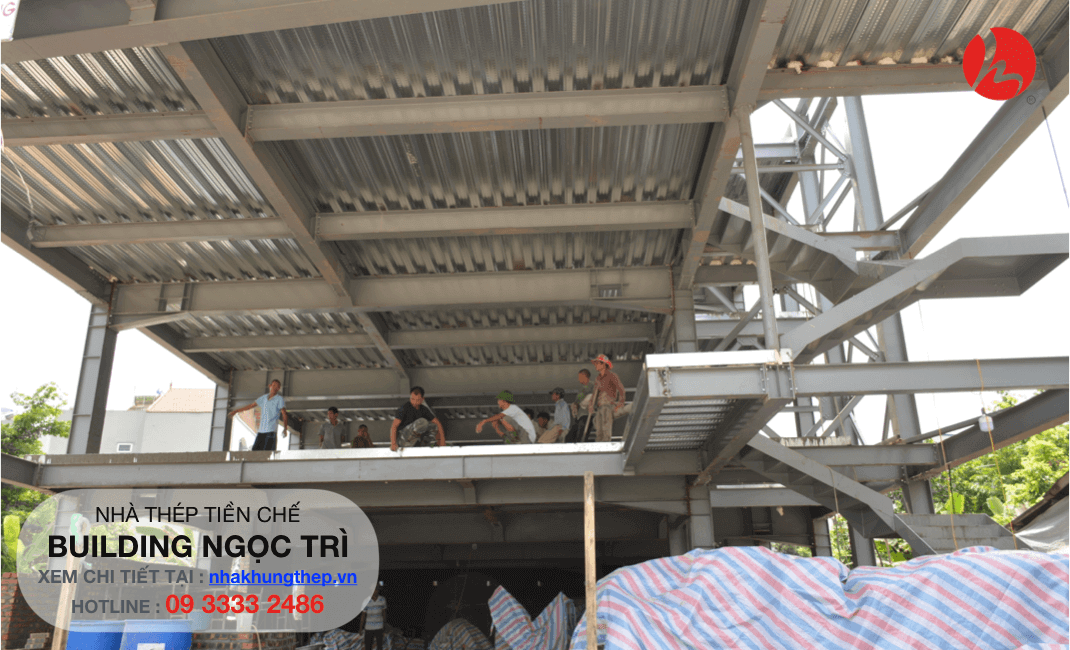 thân nhà thép tiền chế ngọc trì