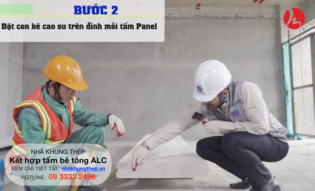 thi-cong-tam-alc thi công tấm ALC vào nhà khung thép