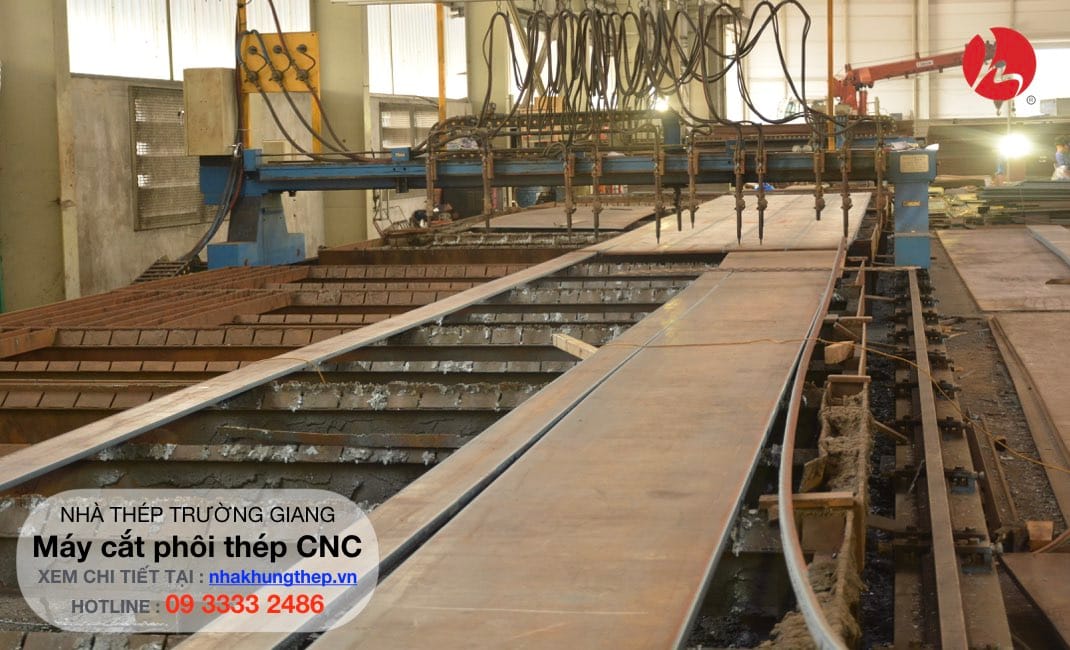 Cắt thép nhà khung thép