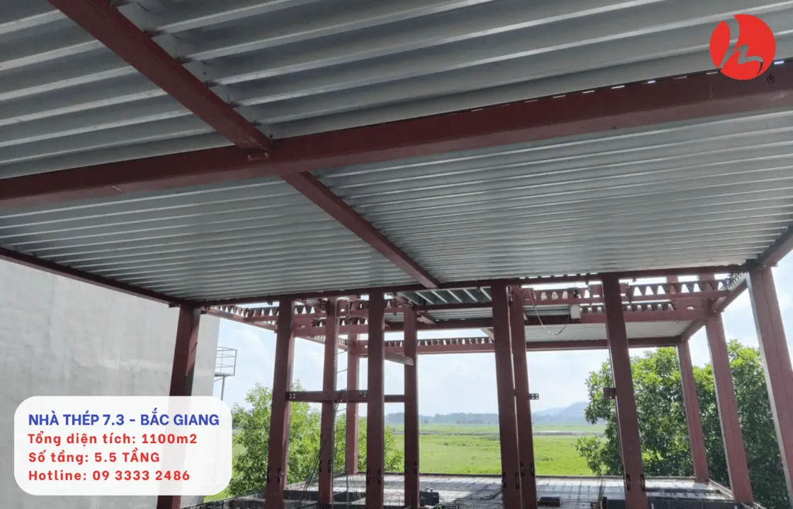 Toàn cảnh mặt dưới sàn Deck sau khi hoàn thiện lắp đặt