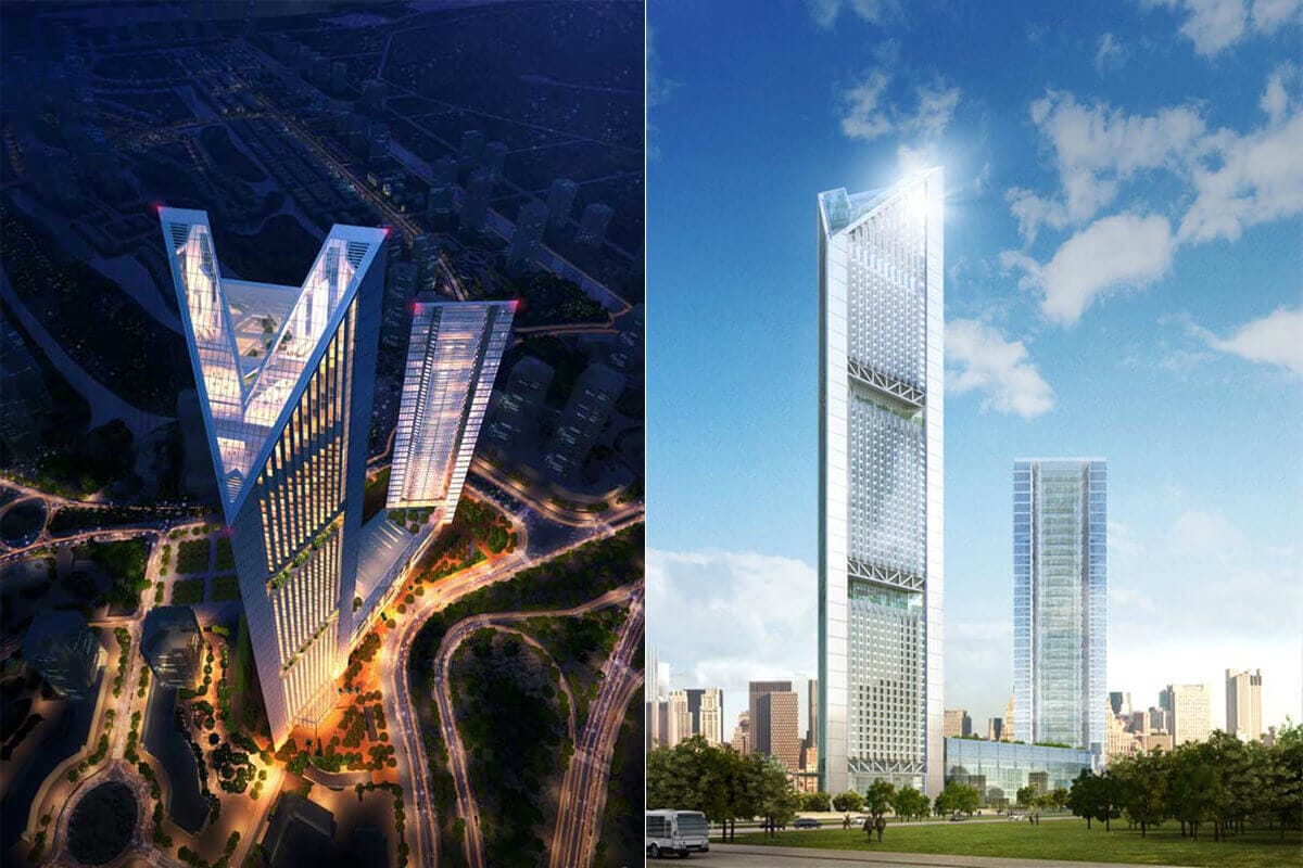 Bức tranh toàn cảnh nhà khung thép cao tầng